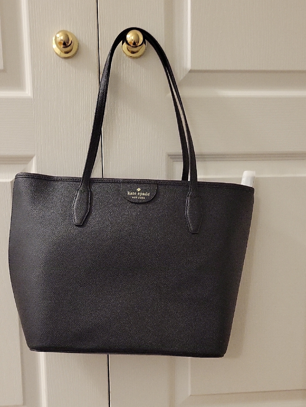kate spade Black Pebbled Leather Lori Tote Shoulder Bag